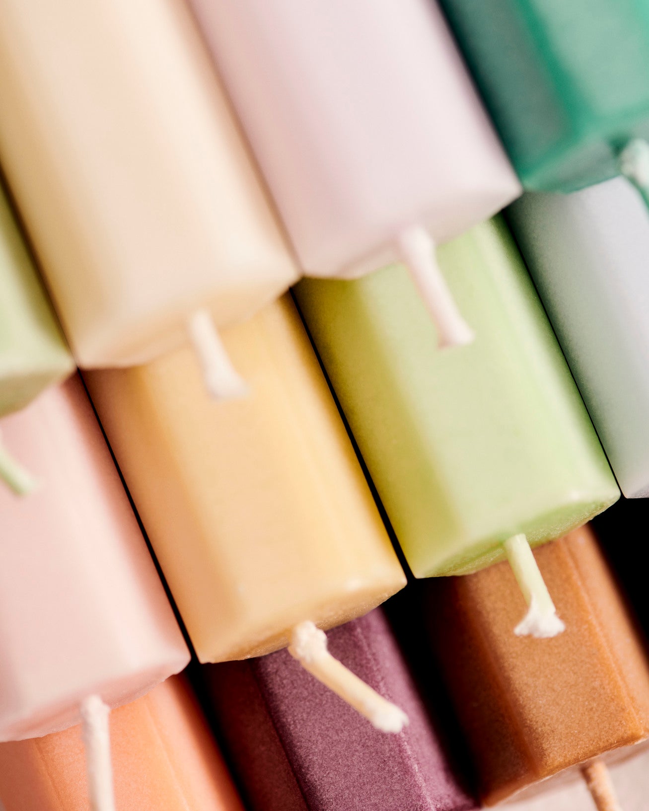 Hexagon stearinlys - Light green